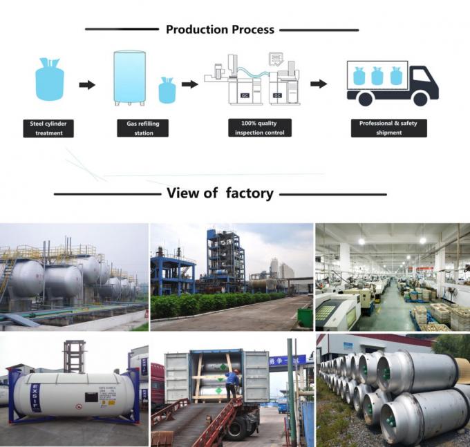 Chemical Formulas 99.99% Refrigerant Gas R134A